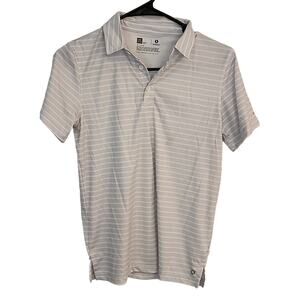 Xersion Gray/White Polo, Size Medium